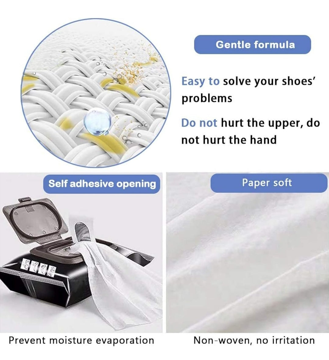 Shoe Shine Wipes – Instant Clean & Polish | Pack of 2 (160 Wipes)