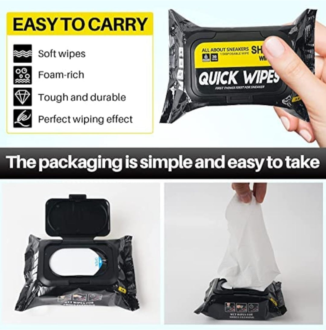 Shoe Shine Wipes – Instant Clean & Polish | Pack of 2 (160 Wipes)